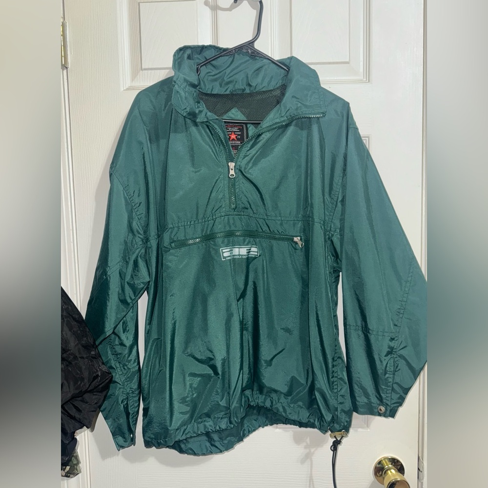 American Eagle Outfitters Teal Vintage Windbreaker - Picture 1 of 6
